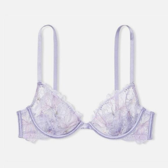 Victorias Secret Very Sexy Unlined Embroidered Demi Bra - Picture 1 of 4